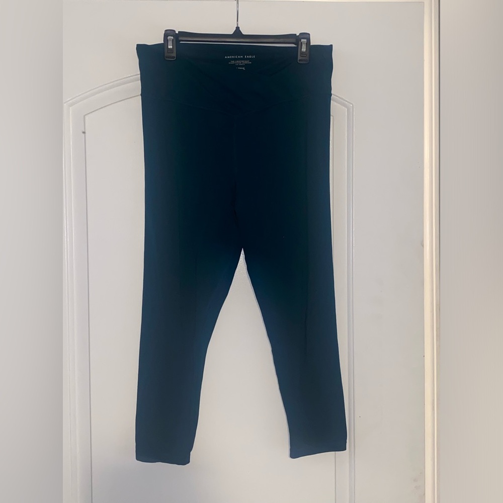 Aerie/American Eagle Crossover Leggings - Teal - XL